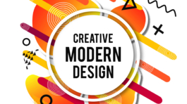 Colorful Gradient Modern Art Fluid Background